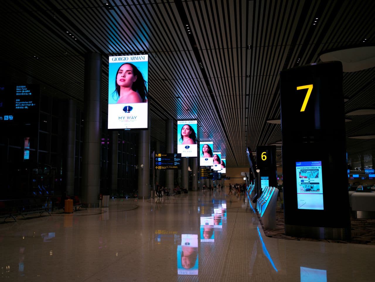 Digital-Signage-Display im Einsatz